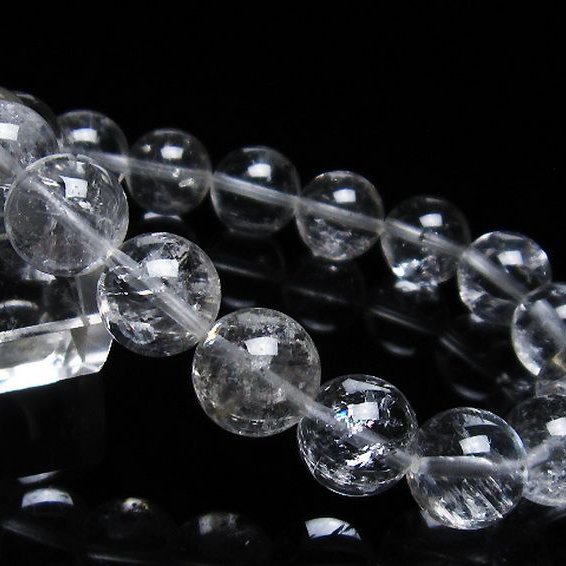 アイリスクォーツ 虹入り レインボー水晶 ブレスレット 12mm [T303-1370]