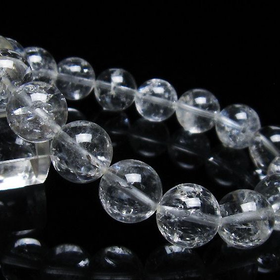 アイリスクォーツ 虹入り レインボー水晶 ブレスレット 12mm [T303-1391]