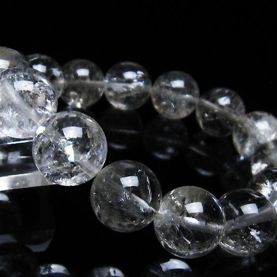 アイリスクォーツ 虹入り レインボー水晶 ブレスレット 14mm [T303-1410]