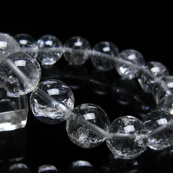 アイリスクォーツ 虹入り レインボー水晶 ブレスレット 13mm [T303-1414]