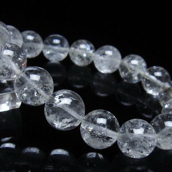 アイリスクォーツ 虹入り レインボー水晶 ブレスレット 12mm [T303-1484]