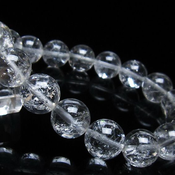 アイリスクォーツ 虹入り レインボー水晶 ブレスレット 12mm [T303-1523]