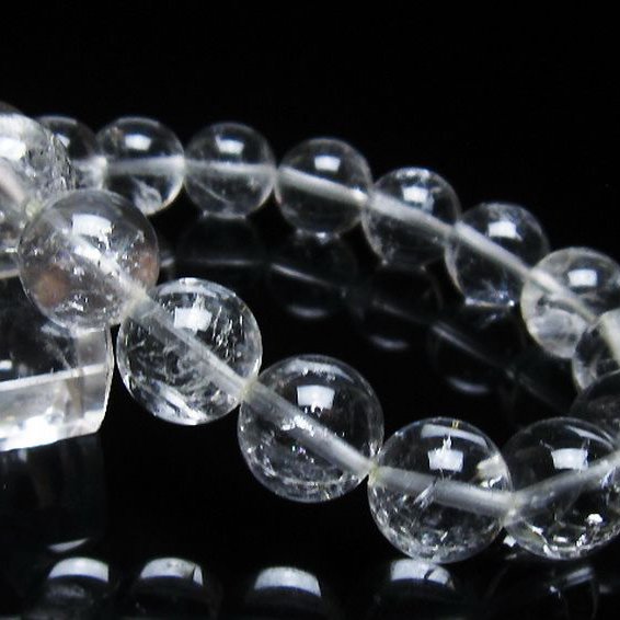 アイリスクォーツ 虹入り レインボー水晶 ブレスレット 12mm [T303-1548]