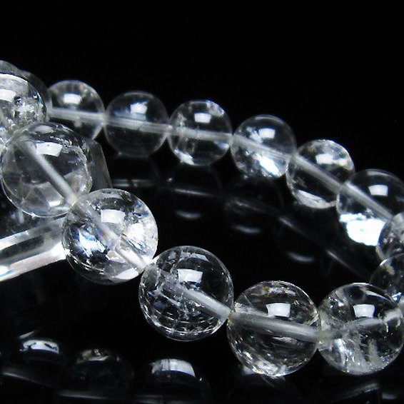 アイリスクォーツ 虹入り レインボー水晶 ブレスレット 13mm [T303-1602]