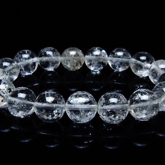 アイリスクォーツ 虹入り レインボー水晶 ブレスレット 12mm [T303-1628]