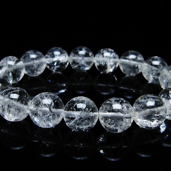 アイリスクォーツ 虹入り レインボー水晶 ブレスレット 12mm [T303-1667]