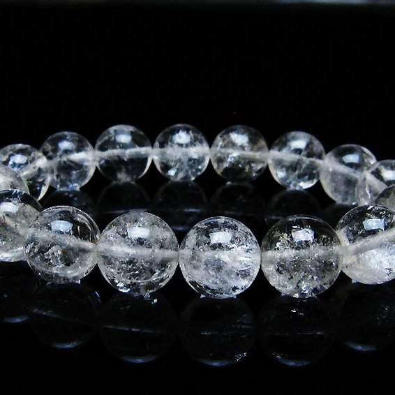 アイリスクォーツ 虹入り レインボー水晶 ブレスレット 12mm [T303-1691]