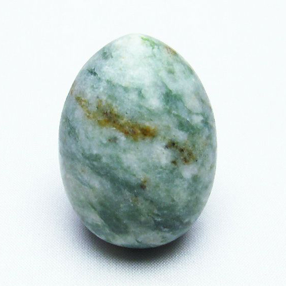 パワーストーン 天然石 インド翡翠 たまご 置物[T306-2623]