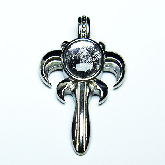 ギベオン メテオライト隕石 十字剣 ペンダント[T309-2386]