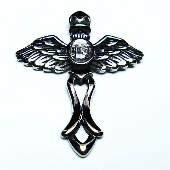 シルバーギベオン（メテオライト）天使 ペンダント[T309-2444]