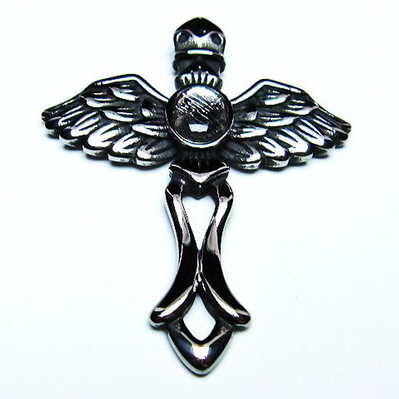 シルバーギベオン（メテオライト）天使 ペンダント[T309-2450]