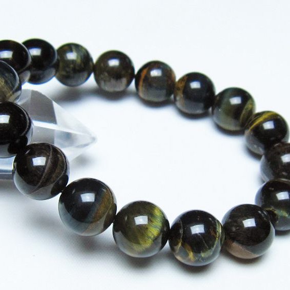 ミックスタイガーアイブレスレット 12mm [t31-6148]