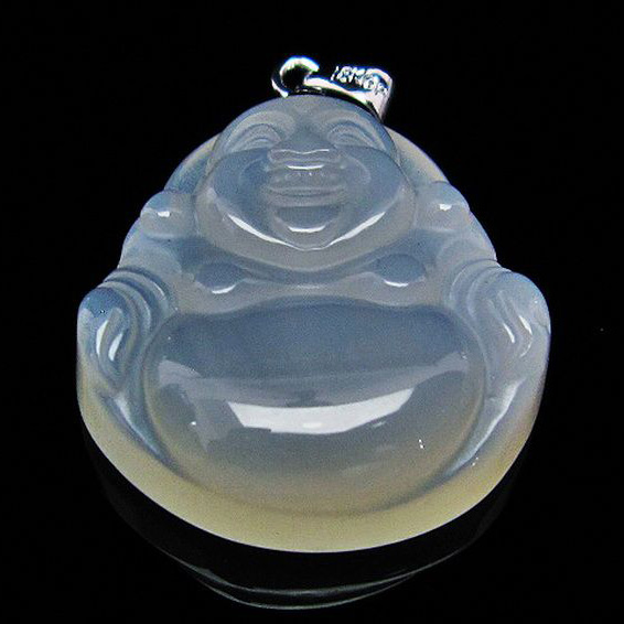 アゲート 布袋様 ペンダント[T314-3441]