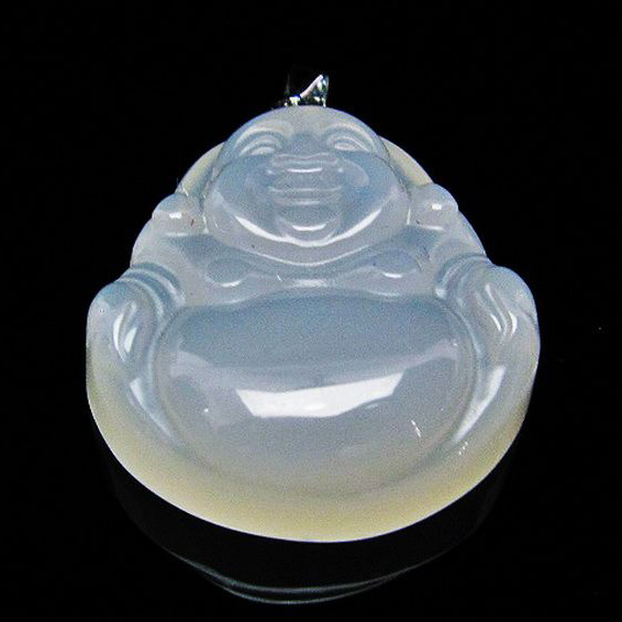 アゲート 布袋様 ペンダント[T314-3449]