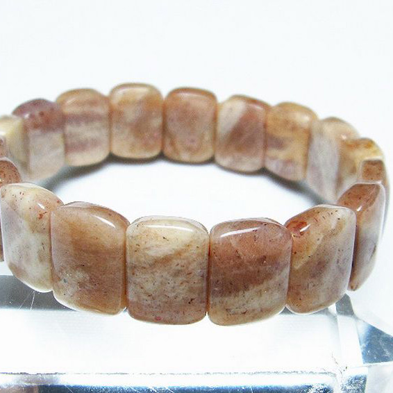 オレンジムーンストーン バングル[T315-2275]