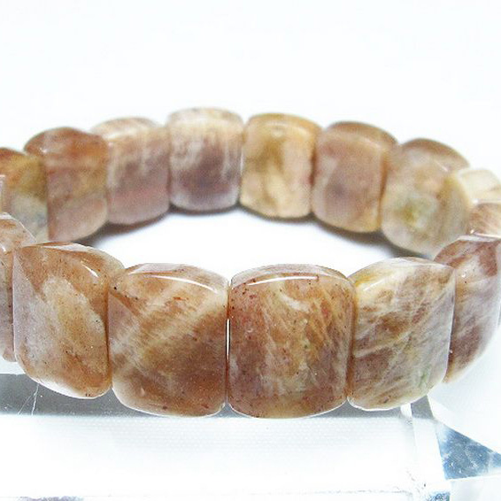 オレンジムーンストーン バングル[T315-2306]