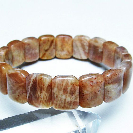 オレンジムーンストーン バングル[T315-2443]