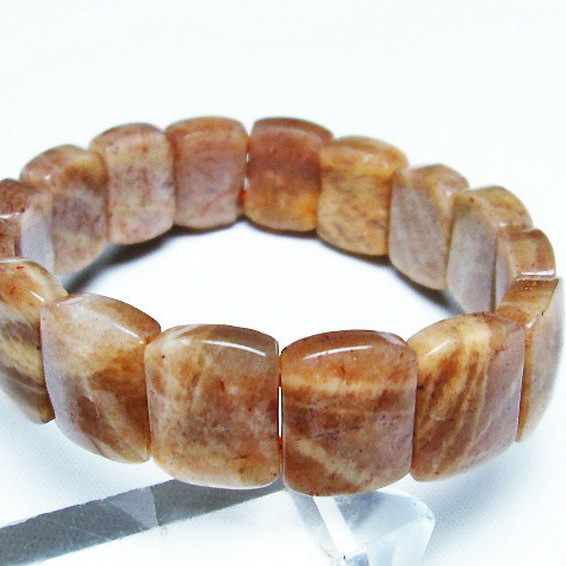 オレンジムーンストーン バングル[T315-2445]