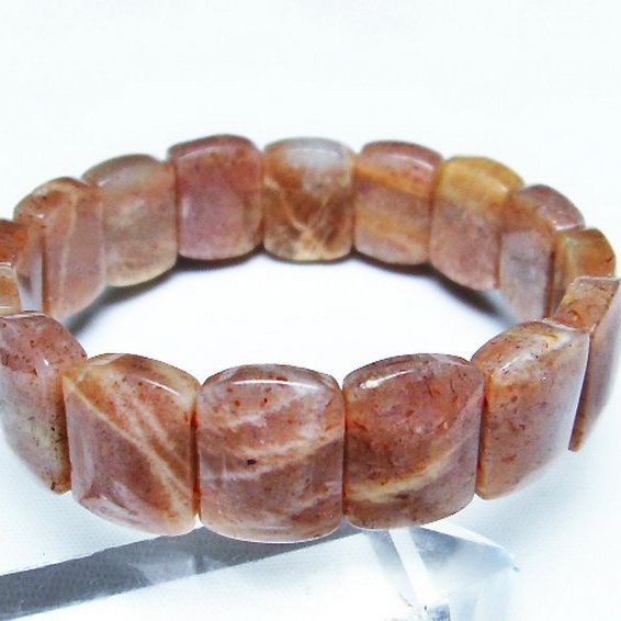 オレンジムーンストーン バングル[T315-2461]