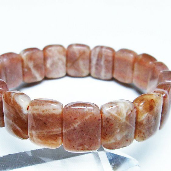 オレンジムーンストーン バングル[T315-2471]