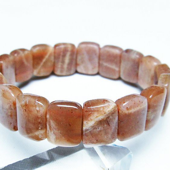 オレンジムーンストーン バングル[T315-2473]