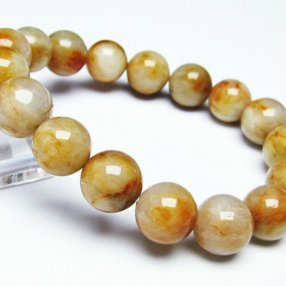 ラビットヘアールチルブレスレット12mm[T316-1613]
