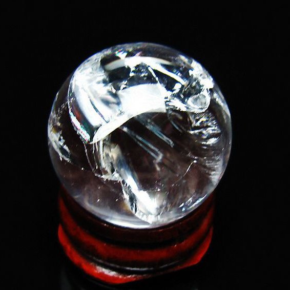 虹入りヒマラヤ水晶丸玉 26mm [t317-5365]