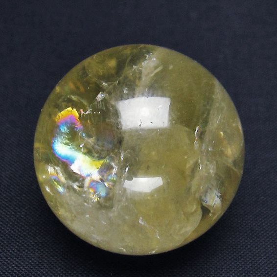 シトリン水晶丸玉 33mm [T318-5652]