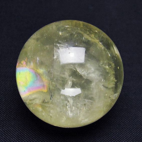 シトリン水晶丸玉 32mm [T318-5654]