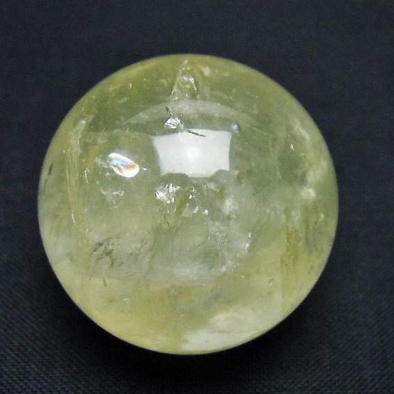 シトリン水晶丸玉 31mm [T318-6183]