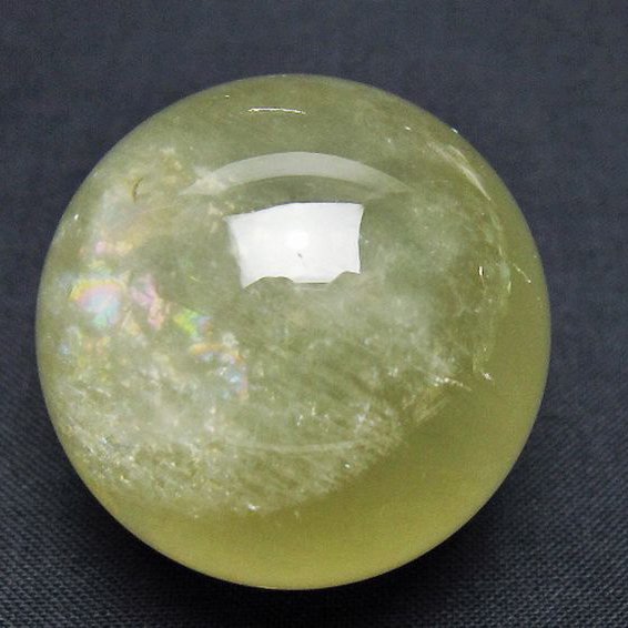 シトリン水晶丸玉 35mm [T318-6207]