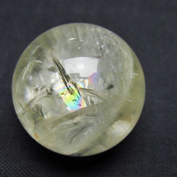 シトリン水晶丸玉 25mm [t318-6399]