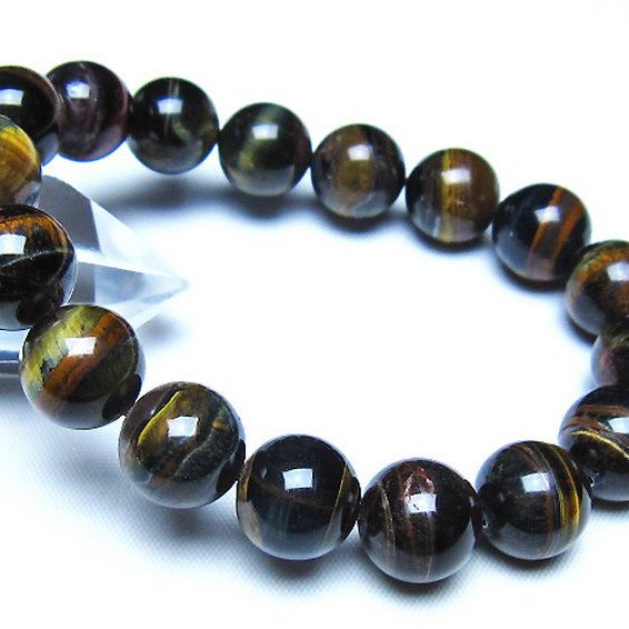ミックスタイガーアイブレスレット 12mm [t32-7440]