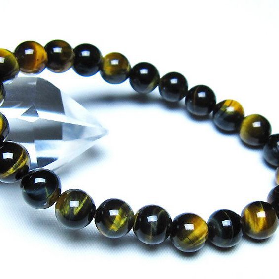 ミックスタイガーアイブレスレット 8mm [t32-7489]