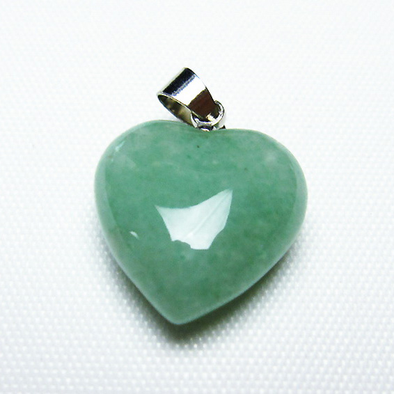 インド翡翠ハートペンダント[T328-1208]