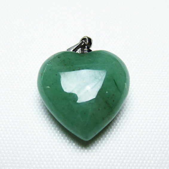 インド翡翠ハートペンダント[T328-1226]