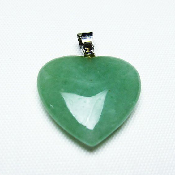 インド翡翠ハートペンダント[T328-1283]