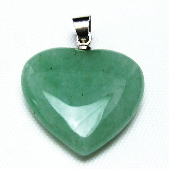 インド翡翠ハートペンダント[T328-1497]