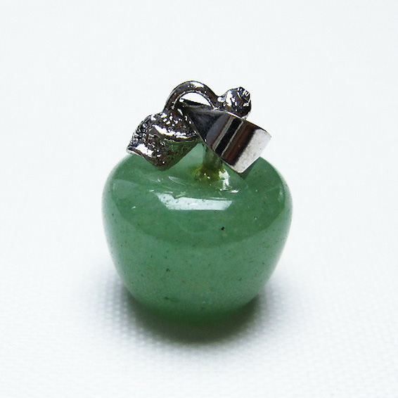 インド翡翠リンゴペンダント[T330-1686]