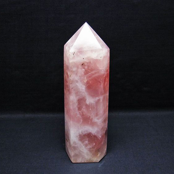ローズクォーツ六角柱[T332-5146]