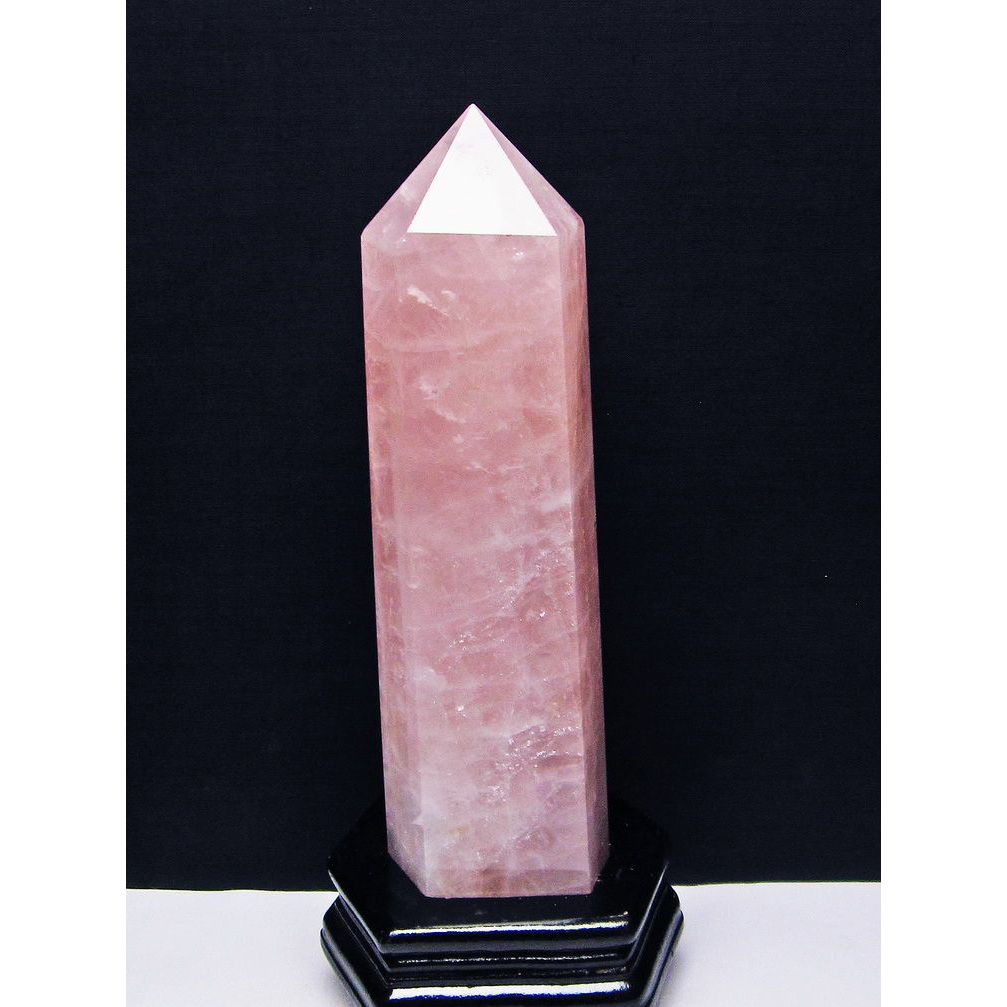 1.4Kgローズクォーツ六角柱[T332-5353]