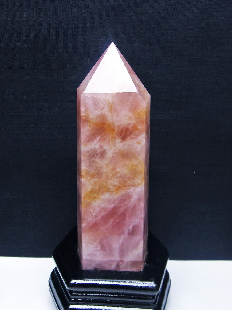 ローズクォーツ六角柱[T332-5593]