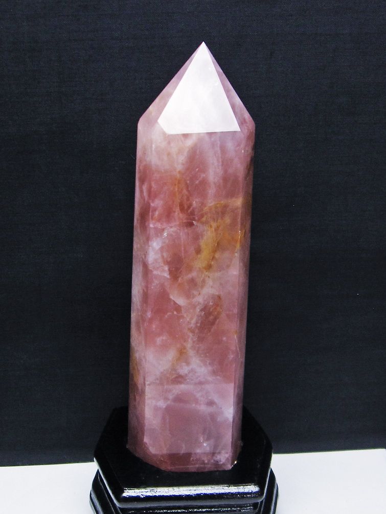 ローズクォーツ六角柱[T332-5673]