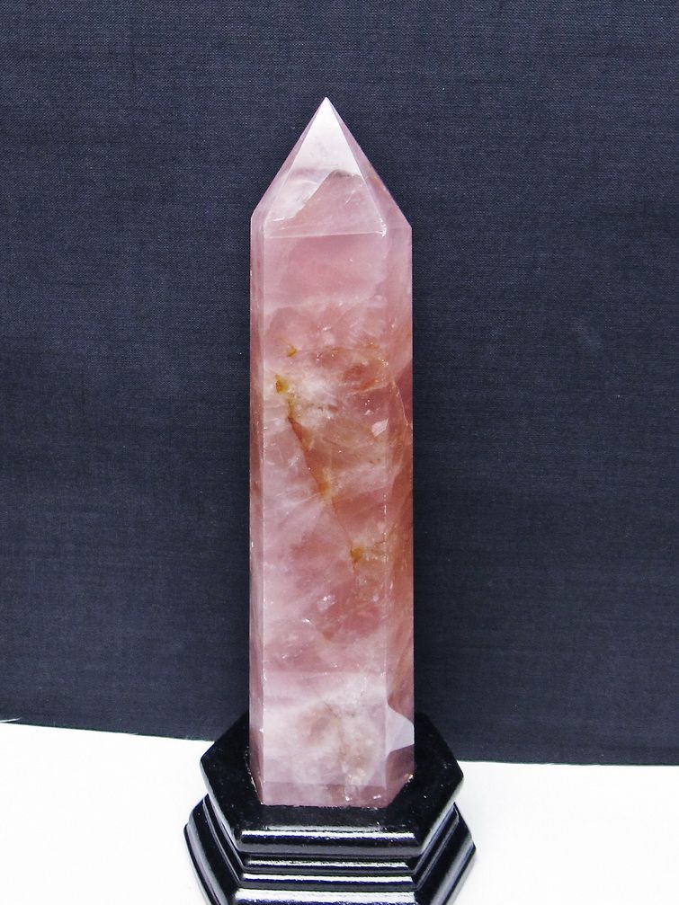 ローズクォーツ六角柱[T332-5931]