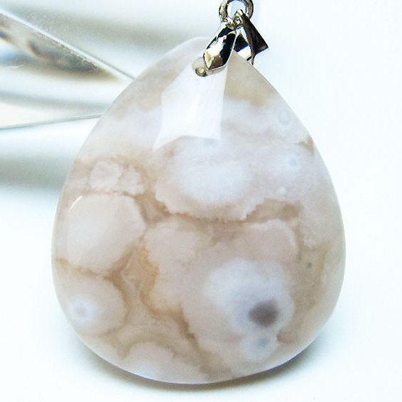 桜メノウ チェリーブロッサムアゲート ペンダント[T335-2926]