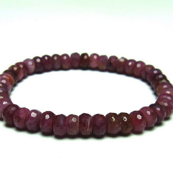 ルビーブレスレット7mm[T336-8768]