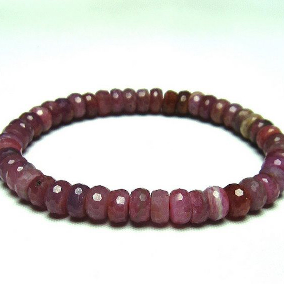 ルビーブレスレット7mm[T336-8774]