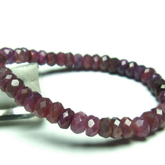 ルビーブレスレット7mm[T336-8818]