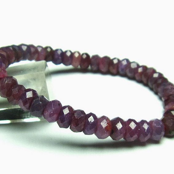 ルビーブレスレット 7mm [T336-8821]