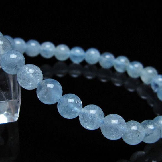 アクアマリンブレスレット 6mm [t35-20833]
